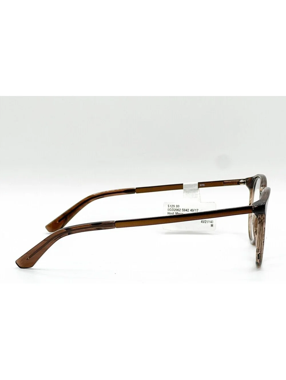 Goodfellow&Co G02062 5942 Brown Clear Authentic Eyeglasses 49-17-140